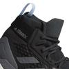 Adidas Terrex Free Hiker GTX Hiking Blue Size Cm Shoes, DUY69, Women's, Carbon/Grey Four/Glow (G28464), 24.0
