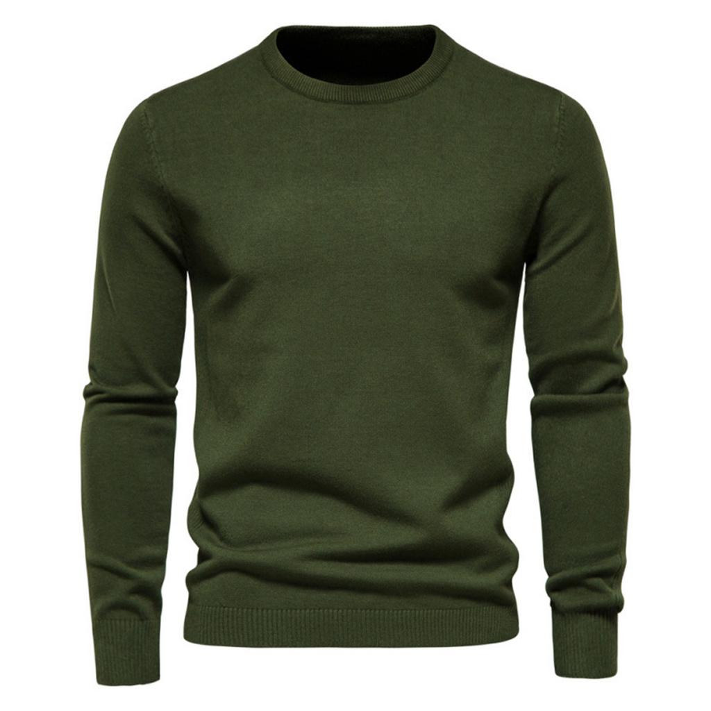 And Winter Thickened Warm Sweater Medium Collar Men's Multi-color Sweater