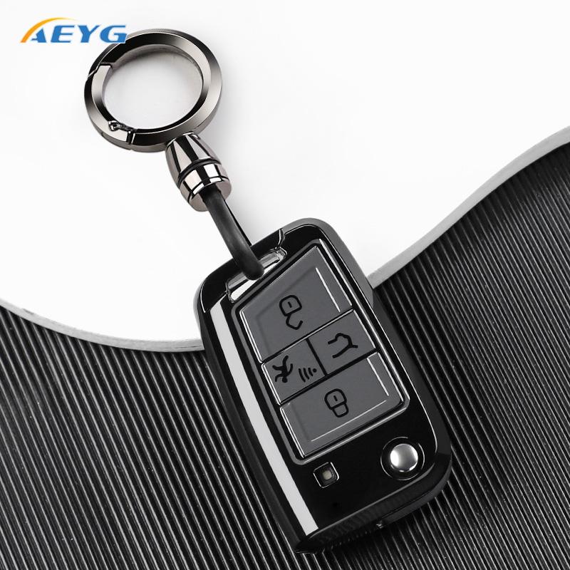 Tpu Car Smart Key Cover Case For Vw Volkswagen Golf 7 Alltrack Mk7 Tiguan Seat Ateca Leon Fr 2 Ibiza Skoda Octavia 3/4 Buttons