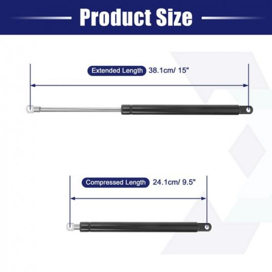 2Pcs 15 Inch 60Ib267N Lift Supports Struts Shocks Gas Spring Universal
