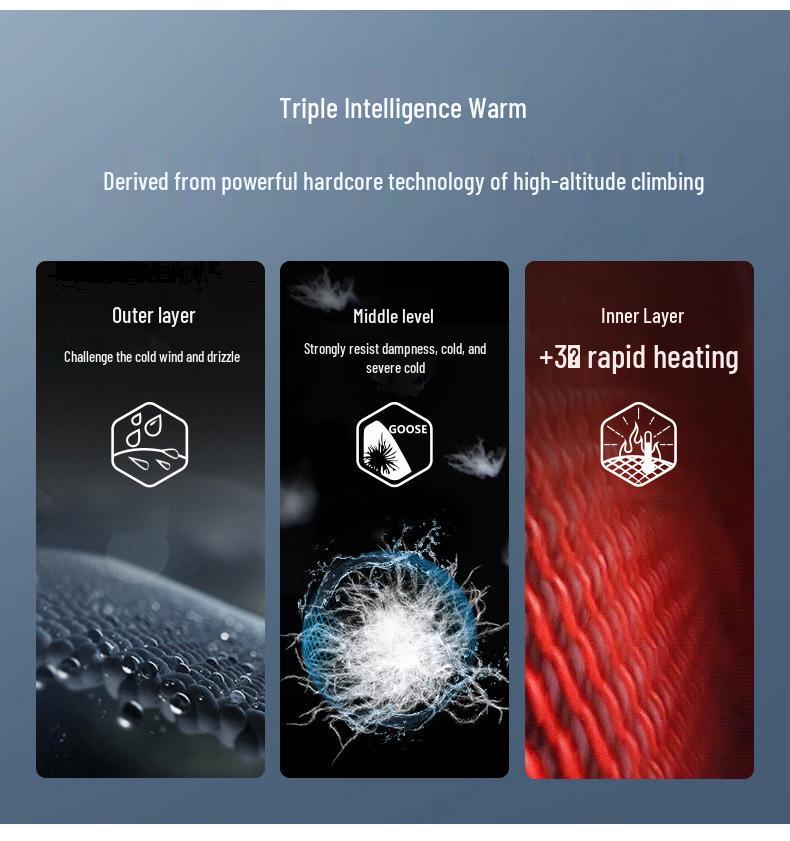 Herren Mittellange Daunenjacke - 2025 Winter Neuer Trend, Dicker Mantel über dem Knie