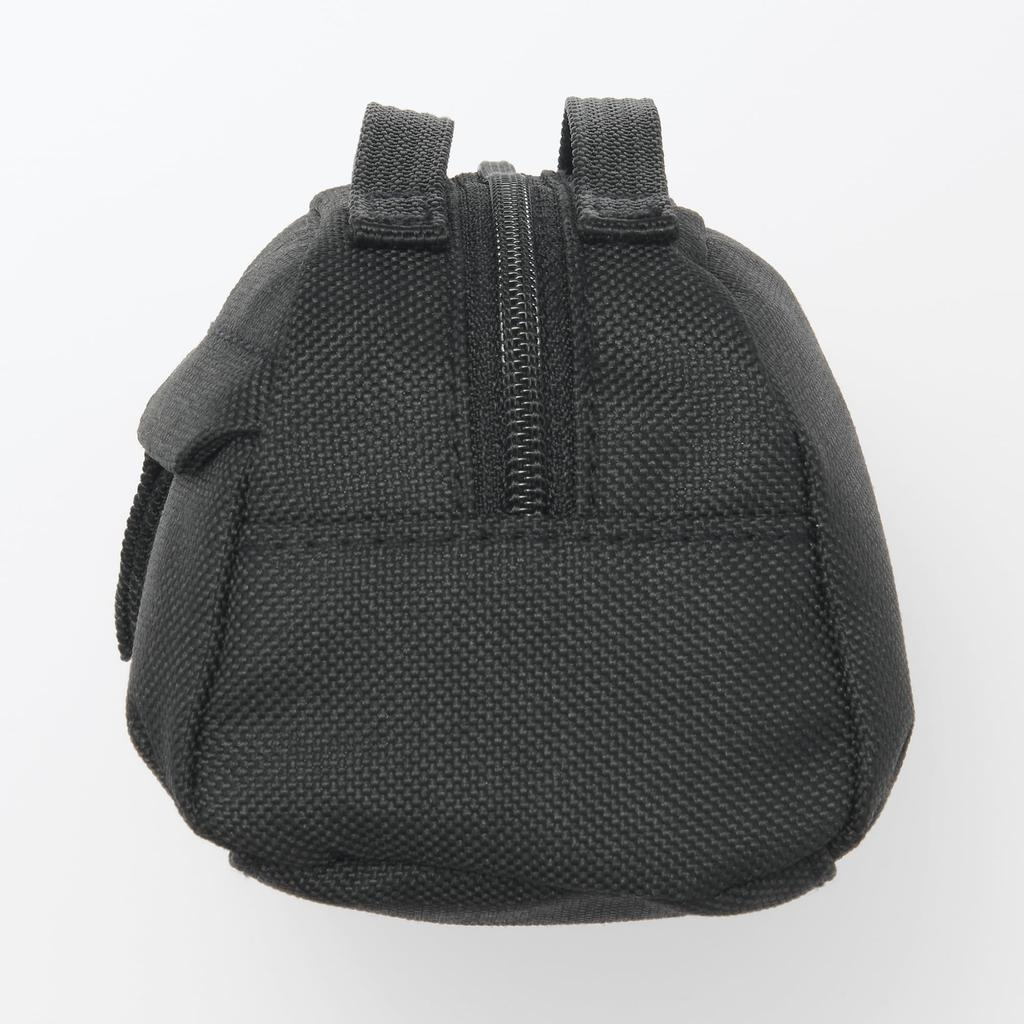 MUJI Mini Water-Repellent Boston Bag, Unisex, Adult, EGB03A5A, Black