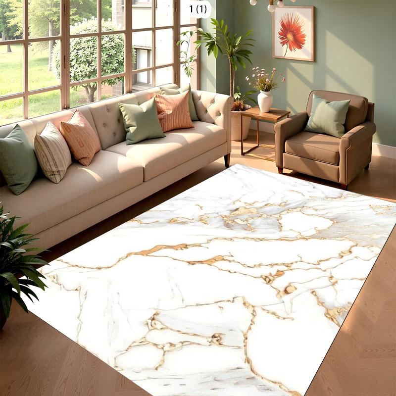 3D Marble Texture Carpet Mat Rug Home Decoration Living Room Bedroom Floor Decor Natural Stone Art Luxury Style Non Slip Rugs