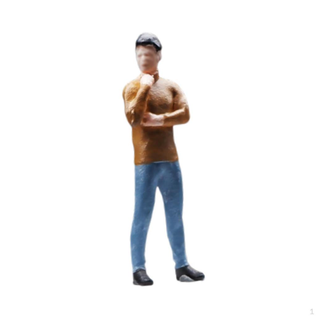 1/64 Mini Figure Model Artwork Centerpiece Home Decoration Artificial Sculpture Simulation People