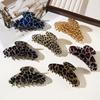 Korean Trend Retro Leopard & Cow Print Hair Claw Clip - Large Hair Accessory
