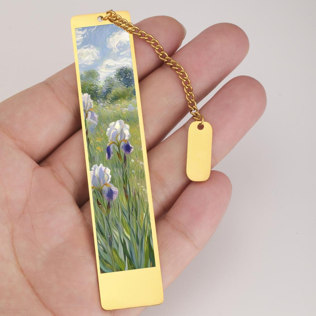 Exquisite Flower Star Sky Metal Bookmark Stainless Steel Jesus Bookmark Reading Accessory Study Stationery Valentine's Day Gifts