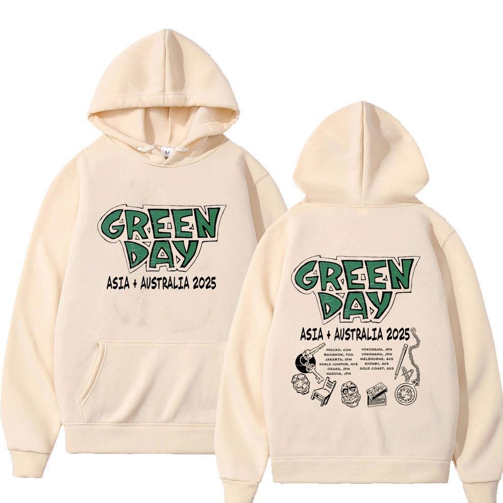 Limited Punk Band Green Day Asia Australia Hoodie Men Clothing Fashion Gothic Rock Oversized Hoodies Male Vintage Hoodies