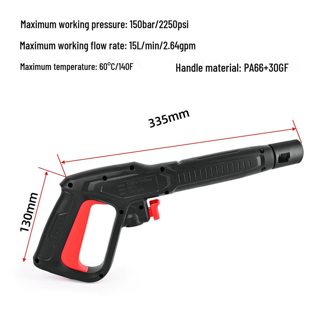 High Pressure Water Gun Lance Nozzle for Black+Decker, AR, Bosch