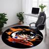 1 Stück Goku Saiyan Büro Runder Teppich, Indoor-Matte Geeignet für Büro, Unter Bürostühlen Schlafzimmer Wohnzimmer Heimdekoration, Raumdeko