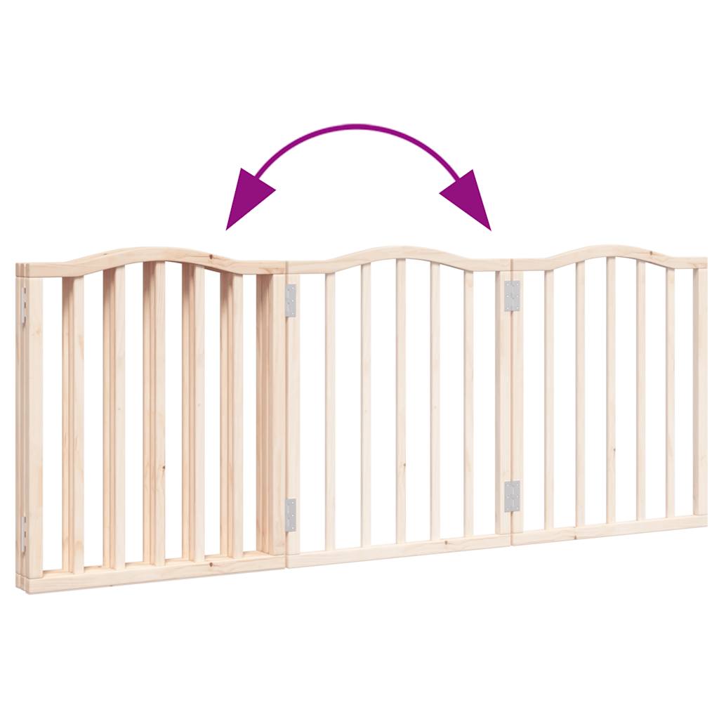 Vidaxl Foldable Pet Safety Gate, 3 Panels, 150 Cm
