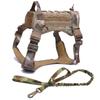 Tactical Dog Harnesses Pet Training Vest Military Dog Harness Leash Collar For Small Medium Large Dogs Walking Hunting