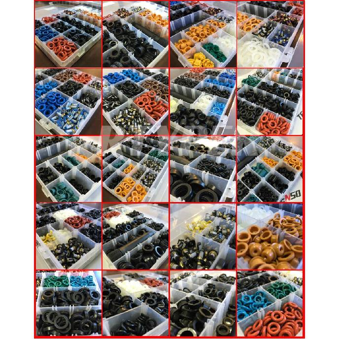 100PCS Fuel Injector Repair Kits Viton FKM Oring o-ring 21044 10.6*2.2mm