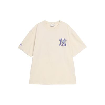 MLB New York Yankees T Shirt Unisex Dark Cream 3ATSB0644-50CRD