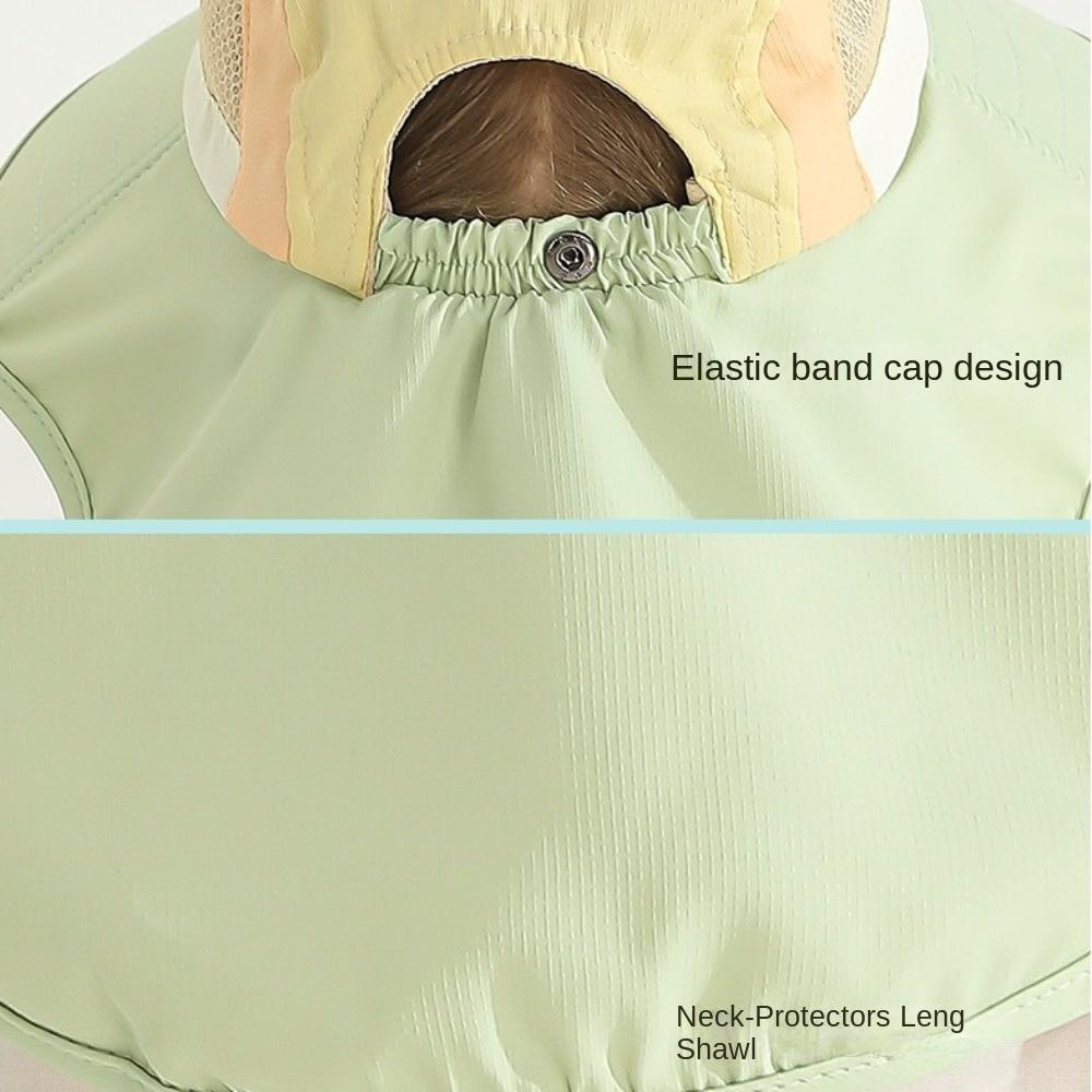 Neck Flap Wide Brim Beach Hats Polyester Outdoor Sun Cap New Bucket Hat  for Boys Girls