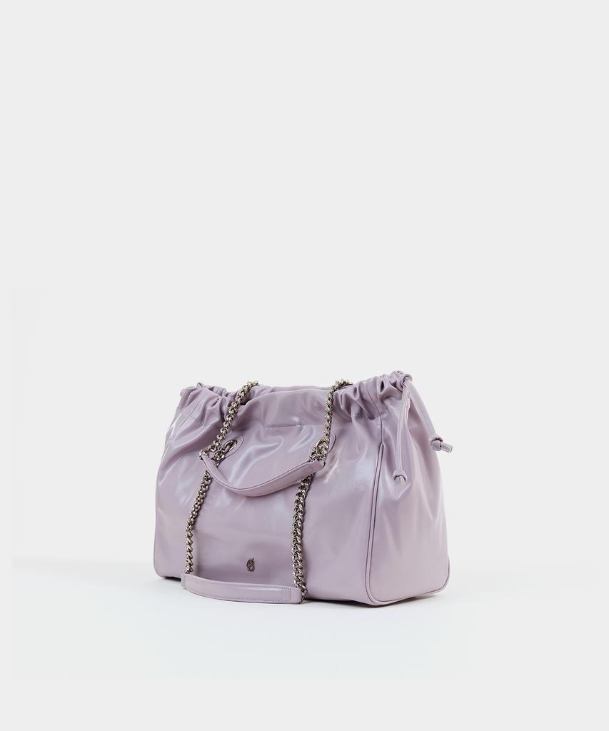 Badgigi Chain Square Drawstring Bag Purple