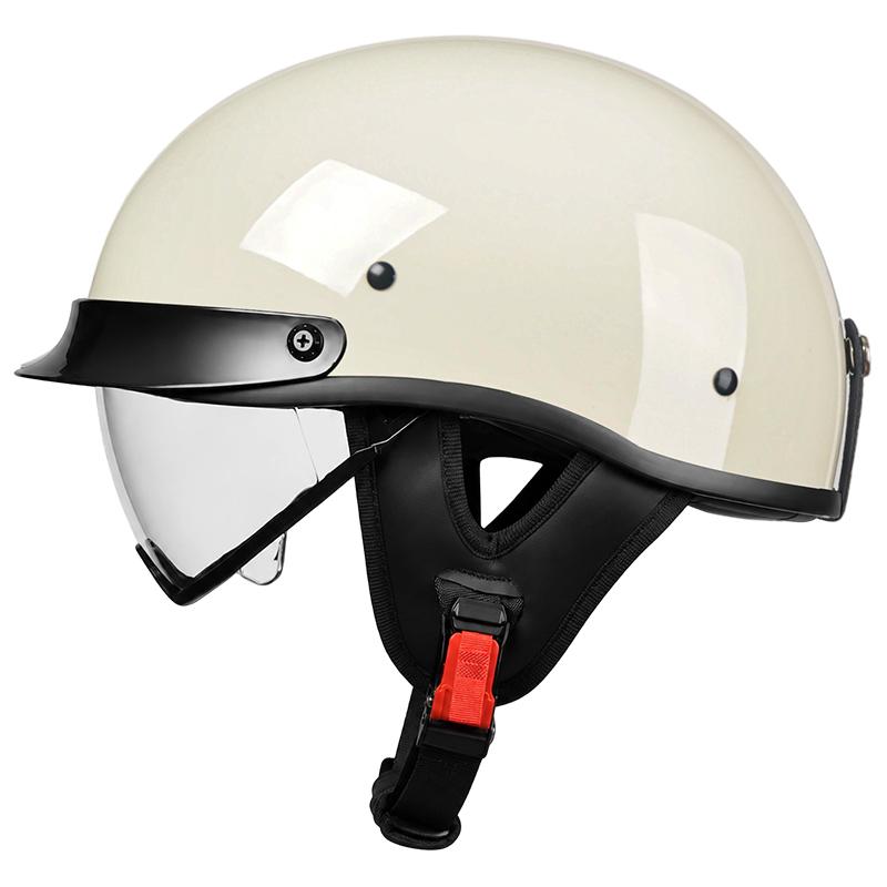 Hot Selling Motorcycle Helmet Half Face bicycle Motorcycle Helmet Detachable Cotton Lining Summer Half Helmet Factory Wholesale