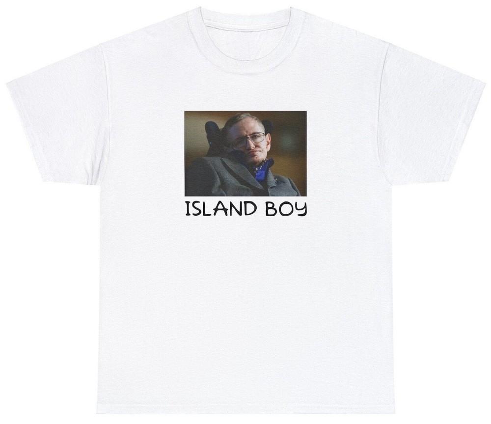 Funny Meme TShirt Stephen Hawking Epstein Island Boy Joke Dark Humor Tee Unisex T-Shirt