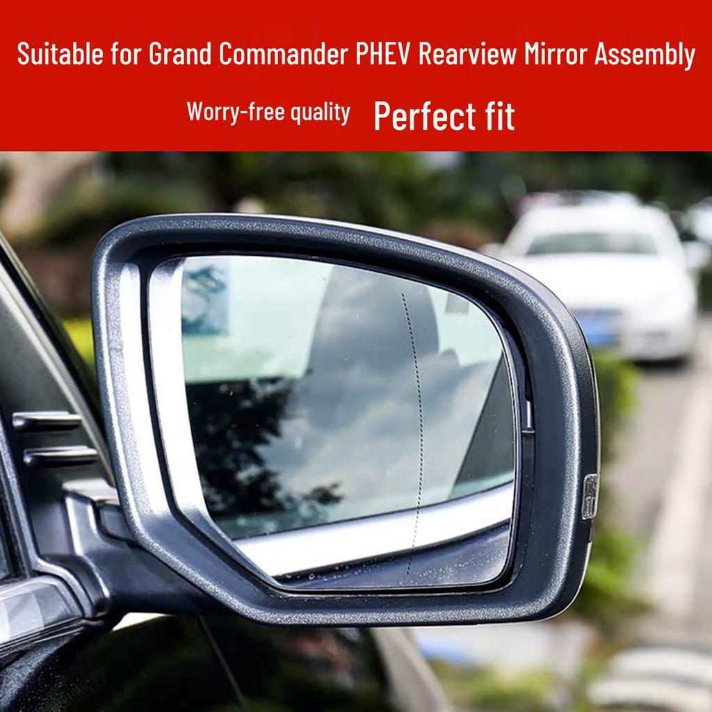 Hodí se pro JEEP Grand Commander 18-22 Sestava zpětného zrcátka, Levé a pravé boční zpětné zrcátko Zrcátko