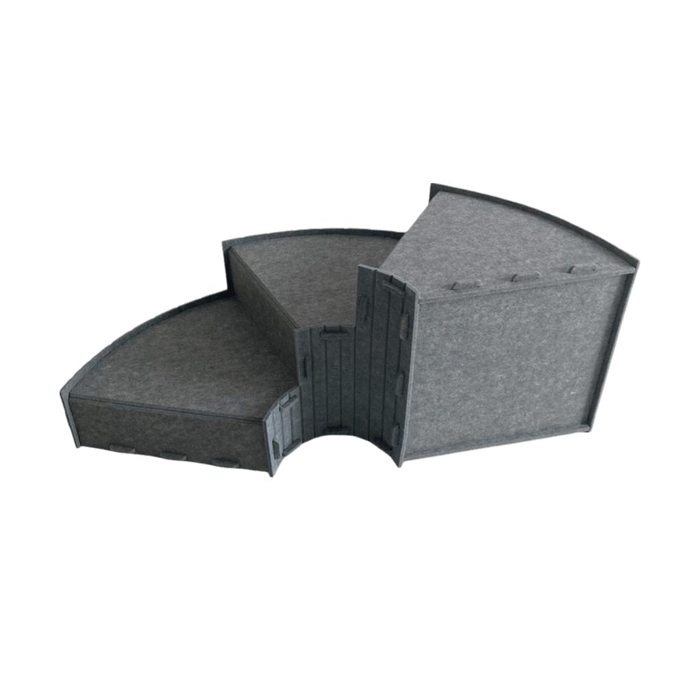 Soft Felt Short-Legged Pet Steps Anti-Slip Wear Resistant Pet Couch Ramp Stable Removable Dog Secure Stairs Ramps Sofa