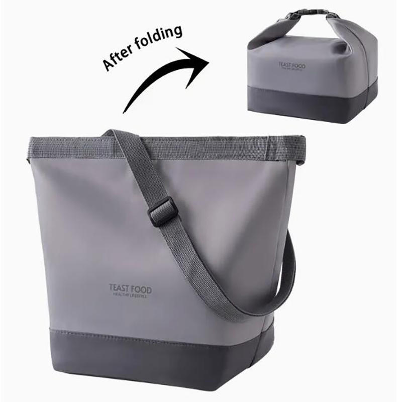 Izolowana torba na lunch z paskiem na ramię, szczelna torba typu tote i crossbody, pojemnik na jedzenie do pracy, szkoły