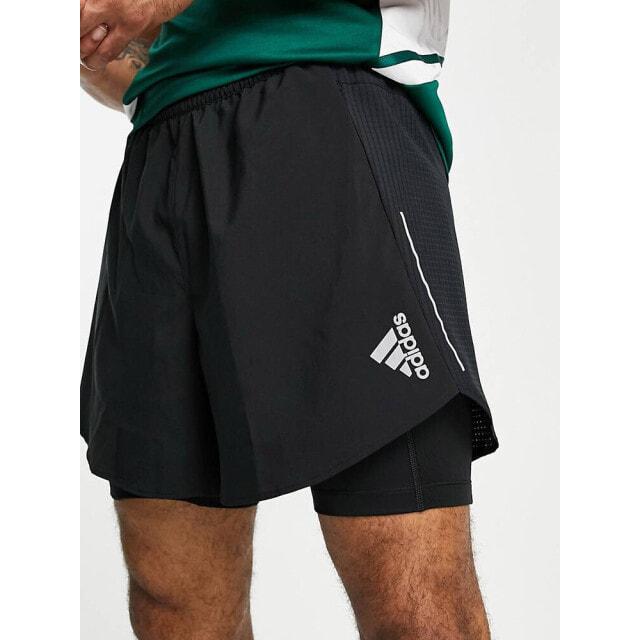 

Черные шорты 2 в 1 adidas Running Designed 4 Running