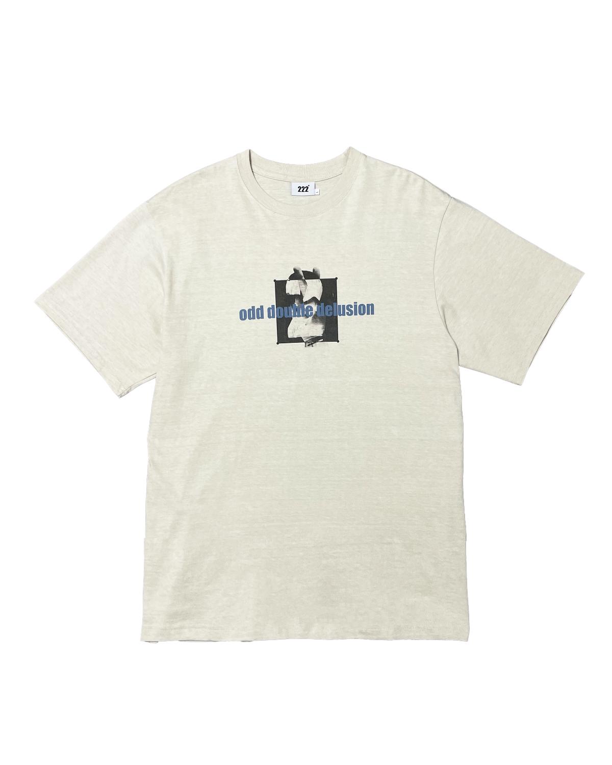 One Two Two Pigment Oversize Graphic T-Shirt Off-White Ivory/Free