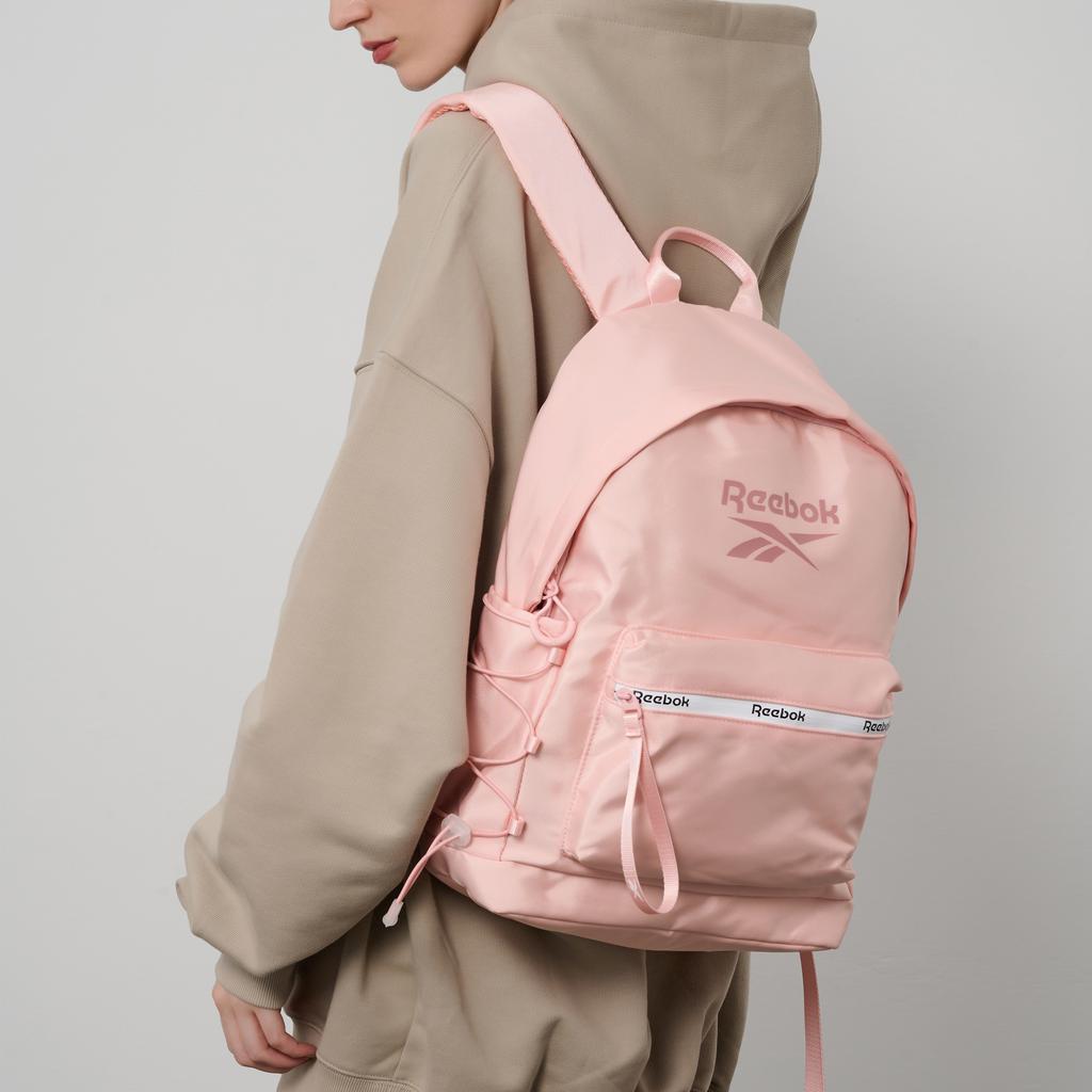 New Reebok Fabric Computer Backpack Regular Unisex Light Gray/Navy Blue/Black/Light Pink/Ecru RB230016M