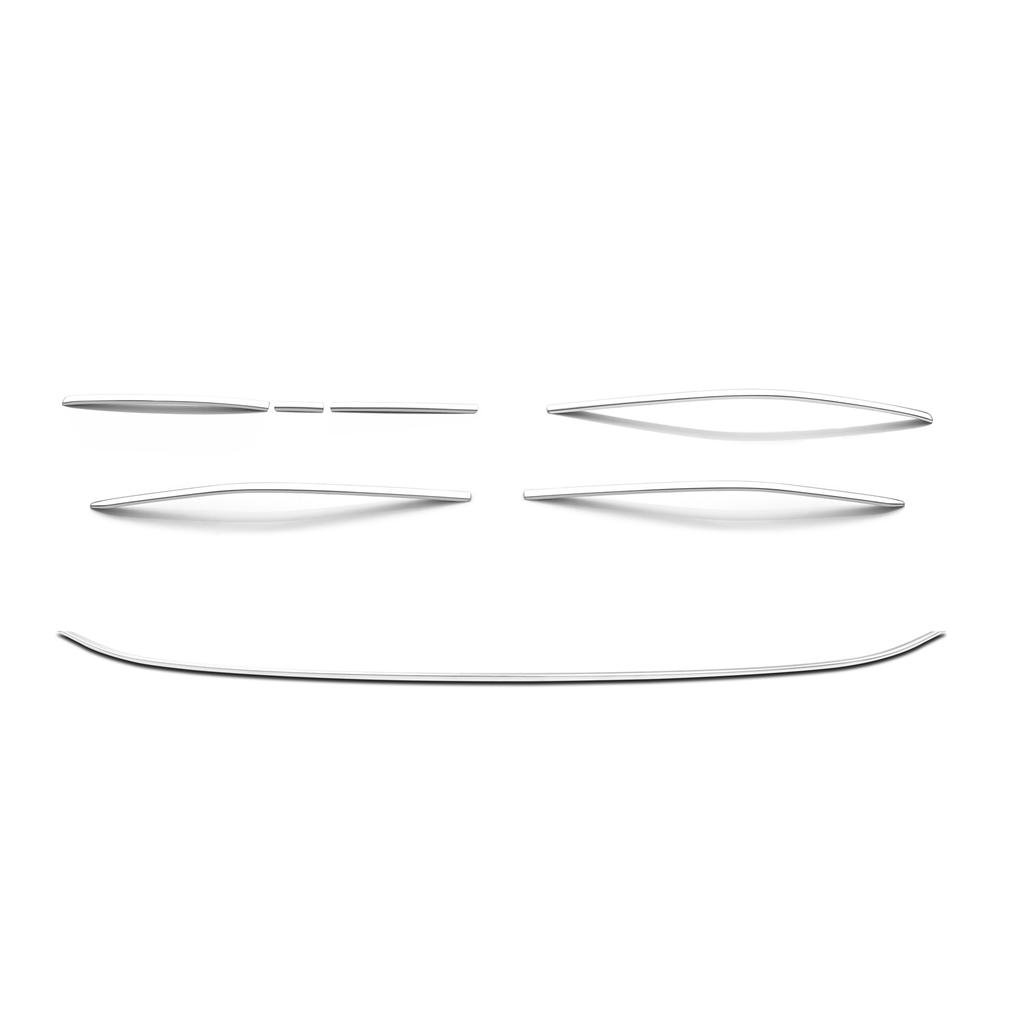 Front Bumper Trim Strips For Volkswagen Tiguan From 2024, Chrome