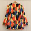 Women's fur jacket imitation beach sheep hair medium and long coat washed fox hair long sleeves large size floating hair top