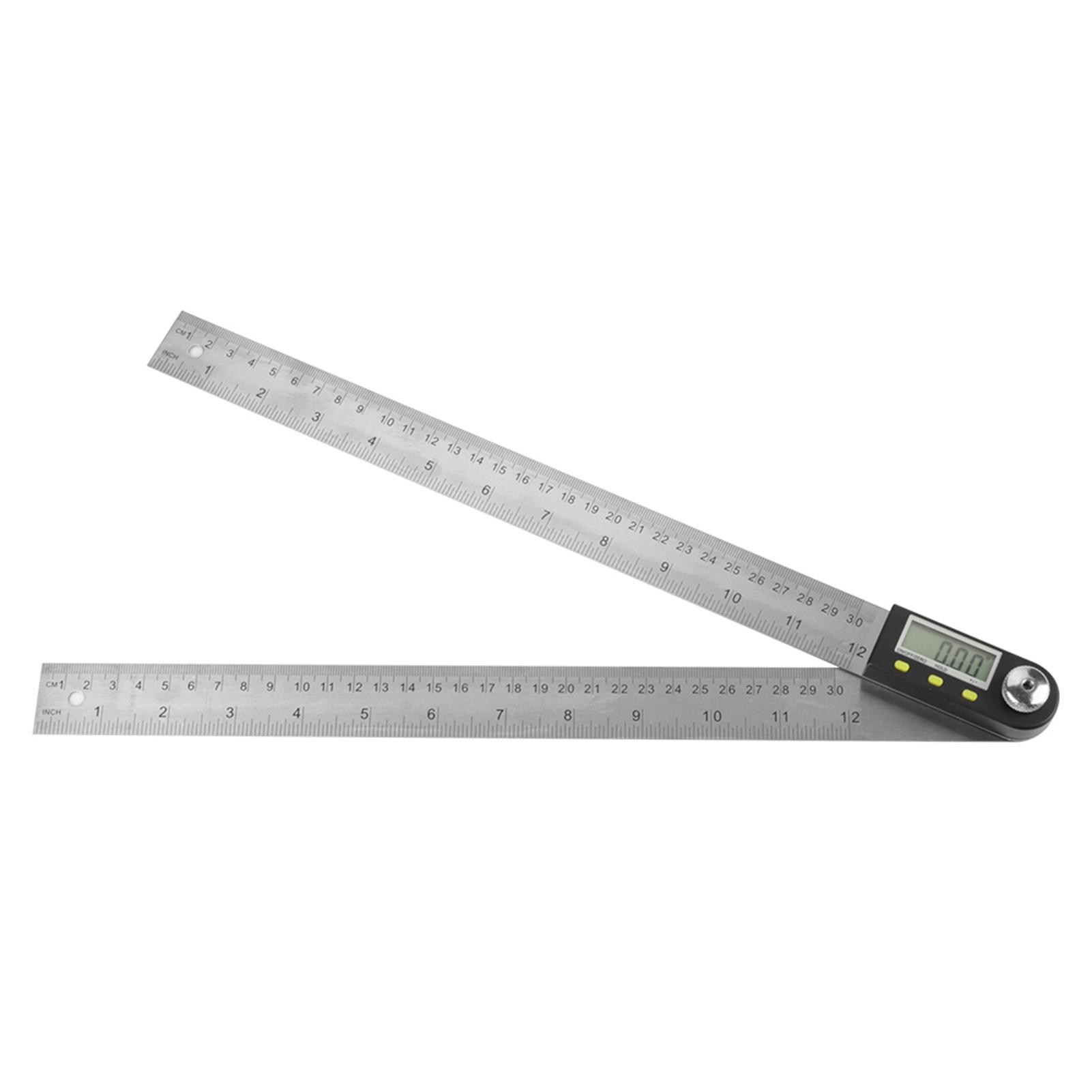 

Digital Goniometer, Protractor, Miter Gauge, Ruler, 0.300mm, Electronic Stainless Steel Protractor, Digital, with LCD Display, for Easy and Accurate M