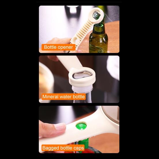 Jar Opener Adjustable Bottle Cap Remover with Ergonomic Handle Easy Grip Jar Opener Tool for Weak Hands Multipurpose Kitchen Gadget