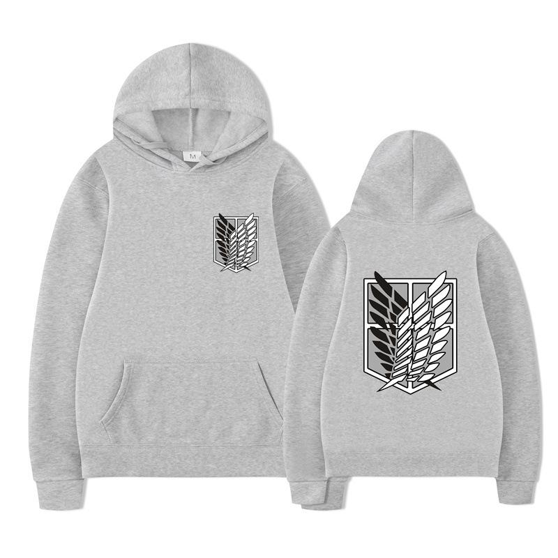 Attack on Titan Survey Corps Men's Hoodies Boys Harajuku Girls Pullover Fancy Music Gift Loose Comfortable Sweatshirt