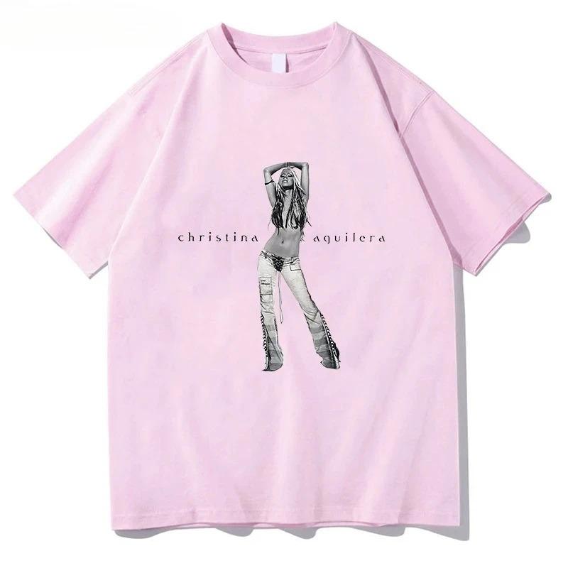 

2026 Christina Aguilera Anniversary Anniversary Womens and Unisexs Universal Fashion Streetwear Pattern Aesthetic Tshirt S