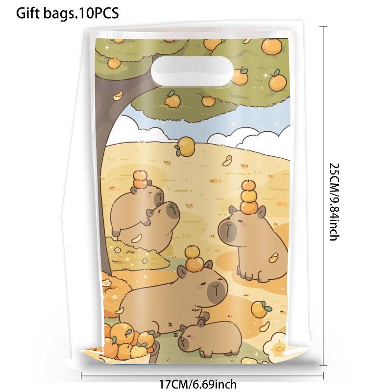 New animation capybara children's birthday party photo photography background cloth scene decoration banner