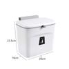 7/9L Kitchen Hanging Trash Can For Kitchen Cabinet Door Wall Mounted Recycling Garbage Basket with Lid Kitchen Accessories