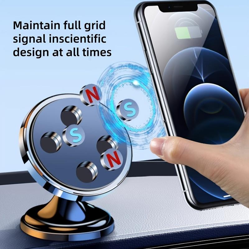 Magnetic Car Phone Holder With 360° Adjustable Rotation Stable Support Holder