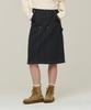 Syupeodeulai W Long Carpenter Skirt Charcoal