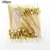 100pcs Wooden Cocktail Fork Disposable Fruit Sticks New Decoration Sticks  Picnic