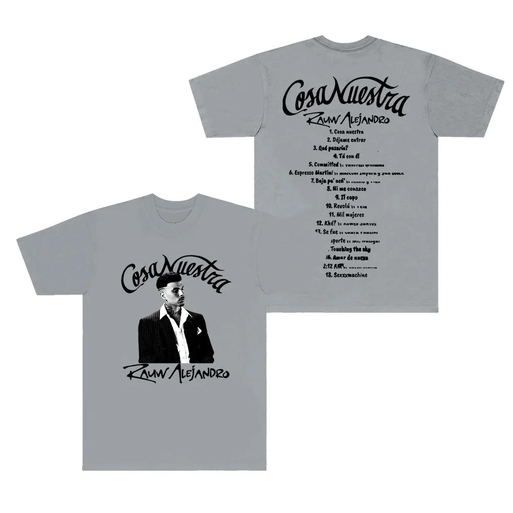 2026 Rauw Alejandro Cosa Nuestra TShirts Tracklist Top Cosplay Unisex Unisex Fashion Short Sleeve Tee