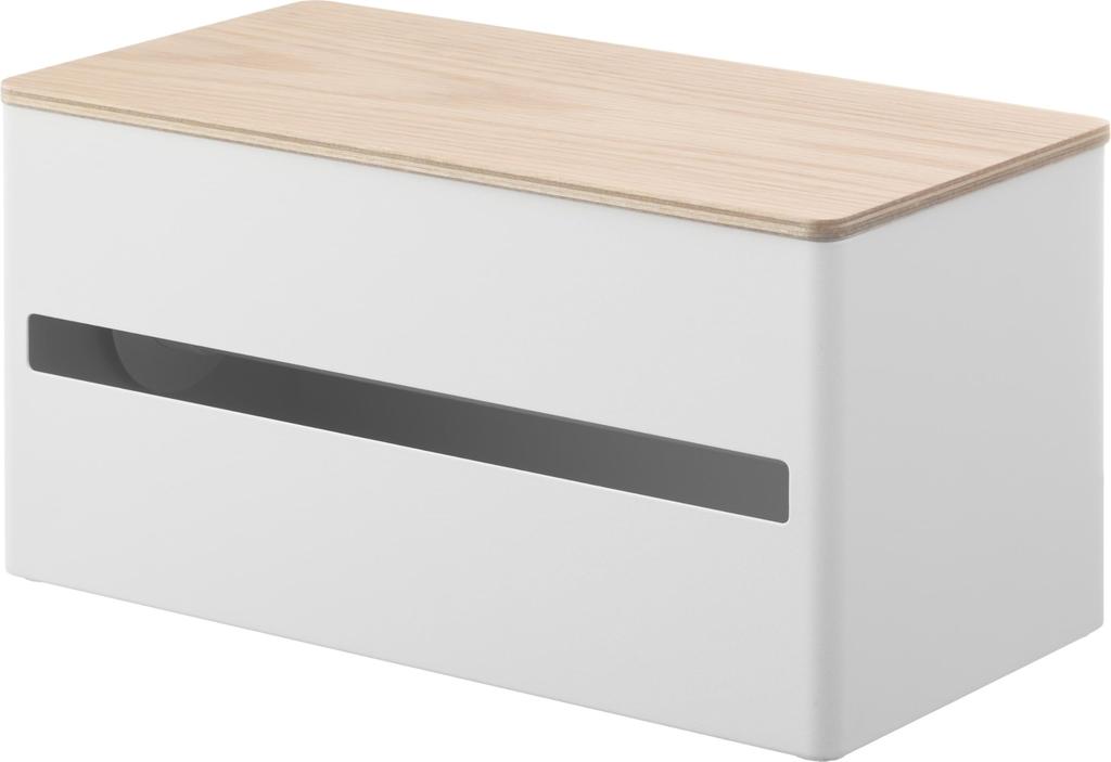 Yamazaki RIN Kitchen Paper Cut and W x D x 17cm Compatible with Imported Kitchen Kitchen 1645 Holder, Large, Natural, One-Hand Conceal, Body 31.2cm