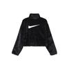 Nike Velvet Jackets Women's Black Stand Collar Moderate DV5140-010