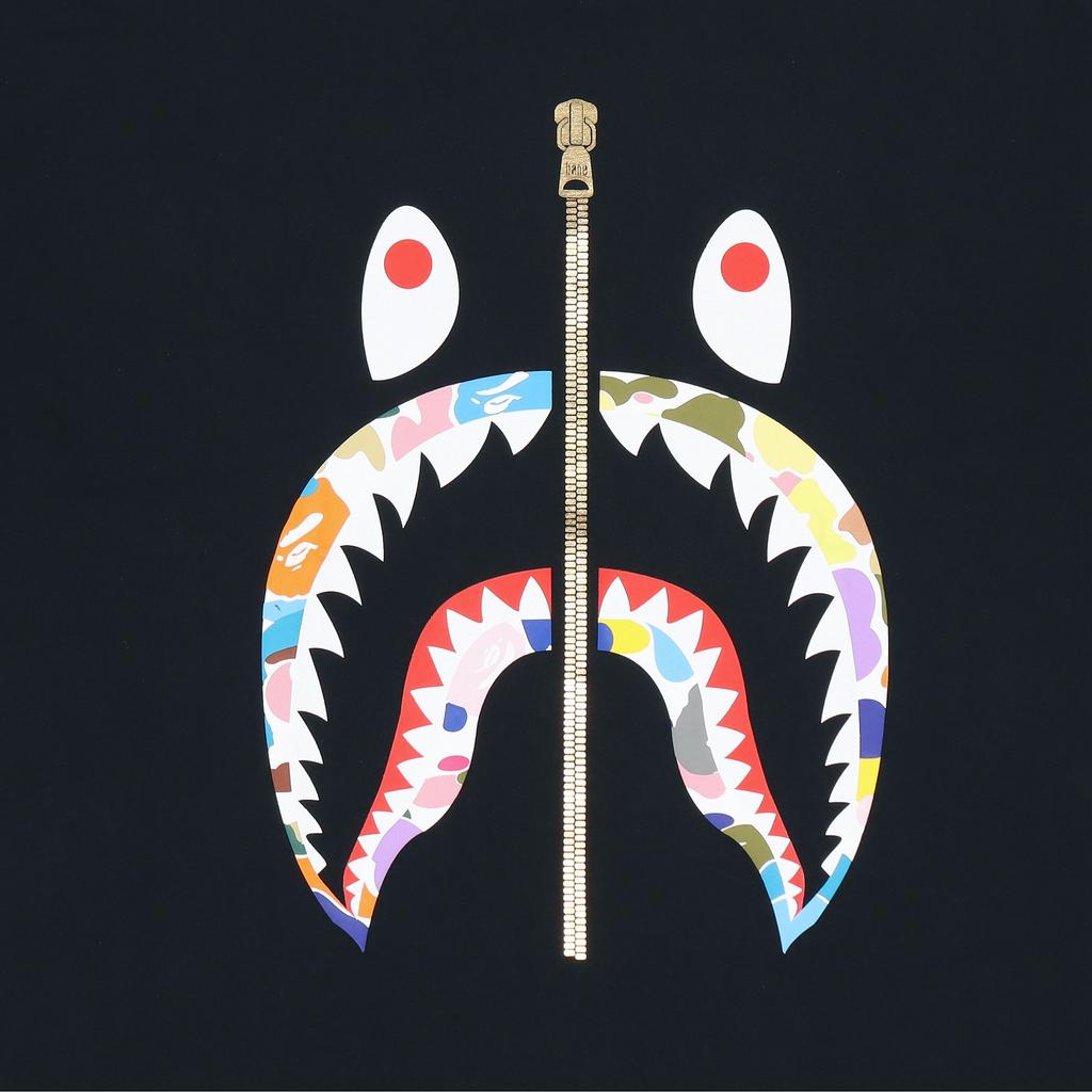 Bape Multi Camo Milo Shark Tee FW20 Men's 1E80-110-025