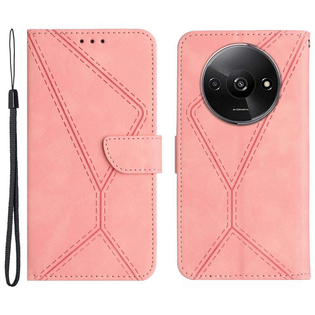 HT05 For Xiaomi Redmi A3/Poco C61 4G Wallet Phone Case PU Leather Folio Flip Cover