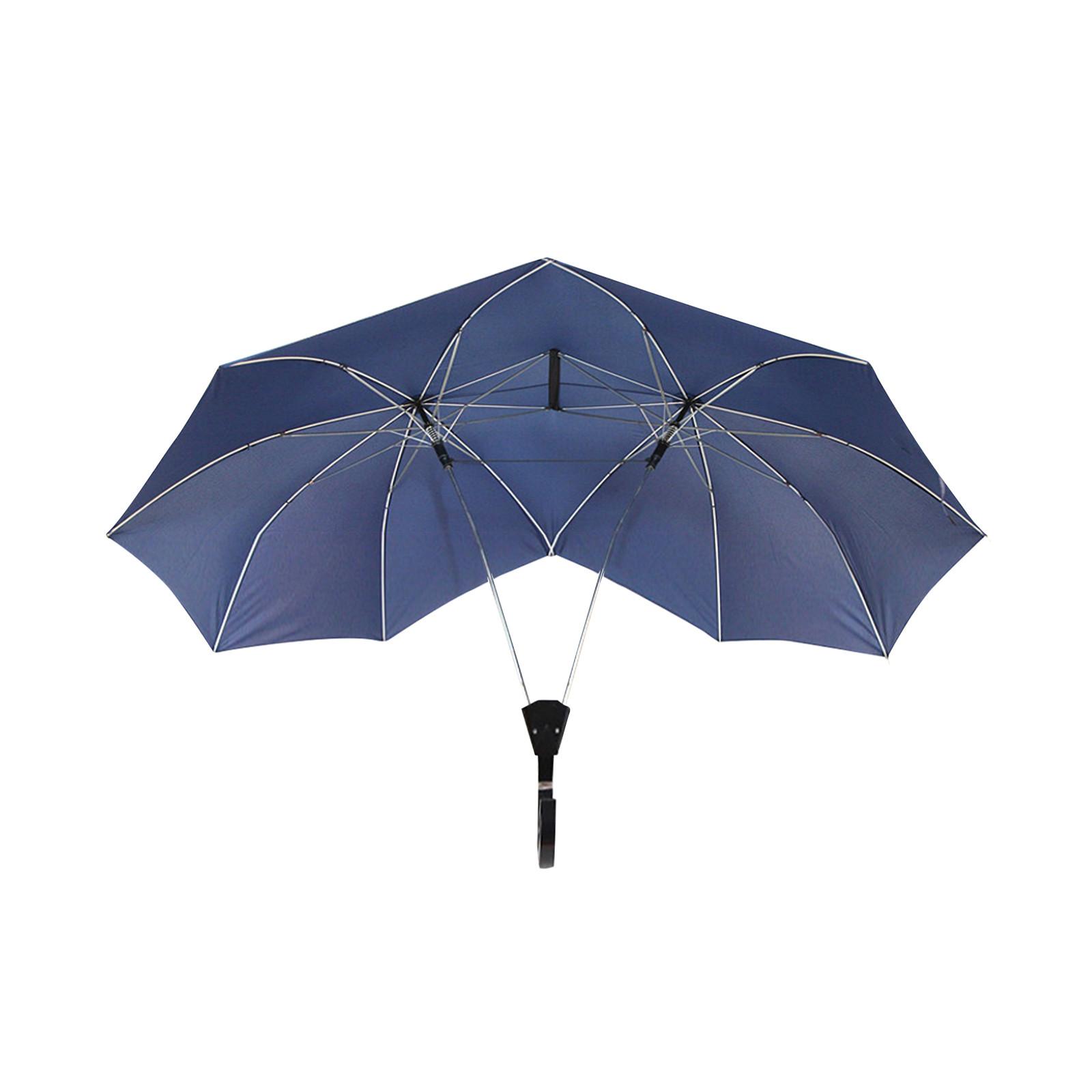 

Модный индивидуальный зонт. Верхний современный зонтик для двух человек / зонтик для пары. синий