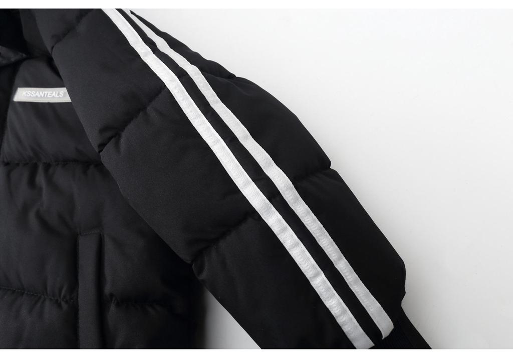 Children's Mid-Length Cotton Padded Jacket - Knee-Length Thickened Coat for Boys and Girls