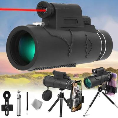 50x60 Zoom High-definition Powerful Binoculars Portable Professional Telescopes Monocular Low Night Vision Camping