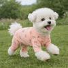 Cartoon Printed Dog Base Coat Warm Dog Jumpsuit Cute Dog Home Clothing  Casual Wear