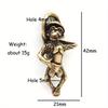 Retro Brass Naughty Monkey Tongue Out Knife Beads Playing Genitalia Penis Funny Keychain Pendant Bracelet DIY Accessory Lanyard Pendants