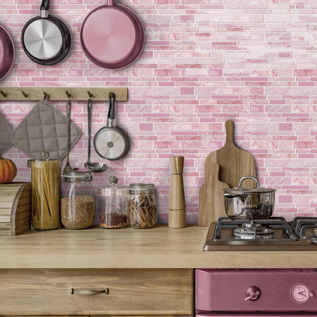 Meiji 3D Waterproof Self-Adhesive Wall Sticker for Kitchen & Bathroom Renovation