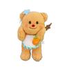 Cute Bear Butter Plush Toys Cartoon Stars Hairpin Apron Doll Children Gifts
